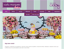 Tablet Screenshot of carlamarquesfestas.com